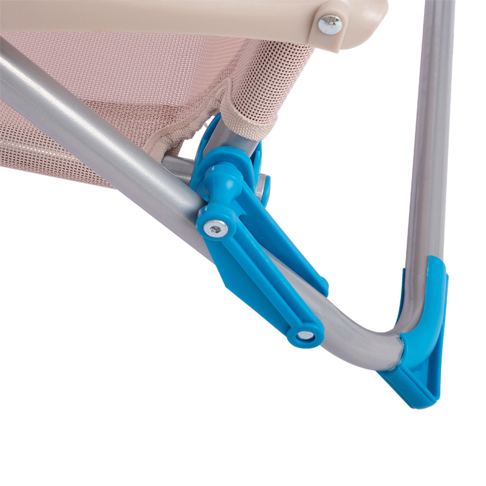 Wholesale Portable Folding Aluminum Lounge Chair Stripes Backpack Beach Chair - Image 3